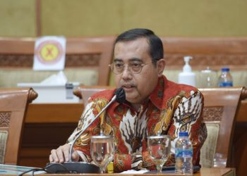 Anggota Komisi IX DPR RI Yahya Zaini dalam Rapat Dengar Pendapat dengan Direktur Utama PT. Biofarma dan Pengurus Komisi Nasional Kejadian Ikutan Pasca Imunisasi (KIPI) di Gedung Nusantara I, Senayan, Jakarta, Kamis (20/05/2020). Foto: Azka/Man