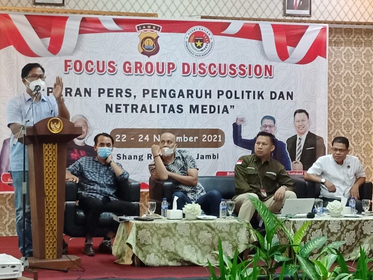 AKBP Safi’i Bagus Santoso menutup FGD. (Foto : Rolan-sinarjambi.com)