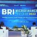 Sambutan Dirut BRI, Sunarso. (Foto : Tangkapan layar webinar hybrid BRI Microfinance Outlook 2022)