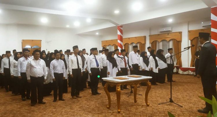 81 Kepsek di Merangin dilantik. (Foto : Istimewa)