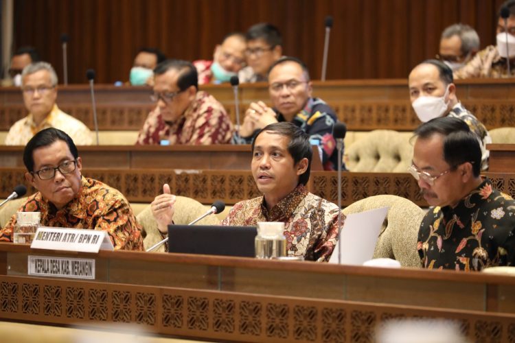 Kementerian ATR/BPN Dapat Persetujuan Anggaran Tahun 2023 dari Komisi II DPR RI. (Foto : ATR/BPN)