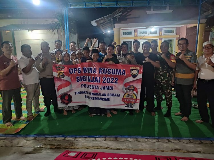 Marak Aksi Geng Motor, Polsek Jambi Selatan Sosialisasi Cegah Kejahatan Jalanan. (Foto : Istimewa)