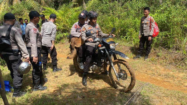 Polisi Rimba Polda Jambi Bantu cari warga yang hilang. (Foto : ist)