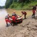 4 Truk Sawit Gunakan Ponton Tenggelam di Tebo, 1 Orang Hilang. (Foto : ist)