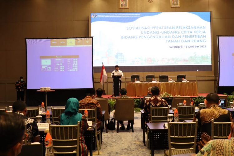 Kementerian ATR/BPN Sosialisasikan 4 Regulasi Bidang Pengendalian dan Penertiban Tanah dan Ruang. (Foto : ist)