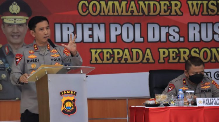 Kapolda Jambi gelar Commander Wish. (Foto : ist)