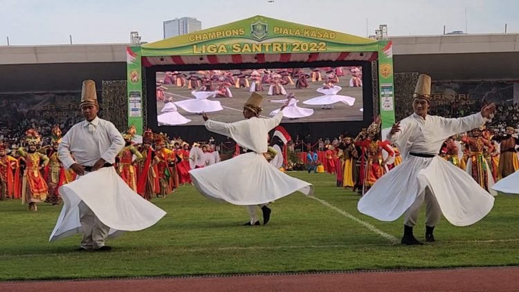 Kemeriahan Closing Ceremony Liga Santri Piala Kasad 2022. (Foto : ist)