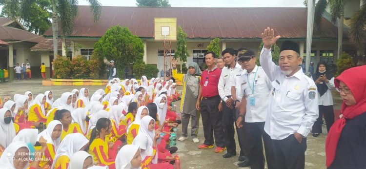 SMPN 1 Merangin Tuan Rumah Launching Gerakan Nasional Aksi Bergizi oleh Bupati Mashuri. (Foto : ist)