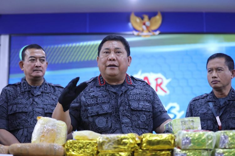 BNN Sinergi Dengan Bea dan Cukai Gagalkan Penyeludupan Ratusan Kilogram Narkotika. (Foto : ist)