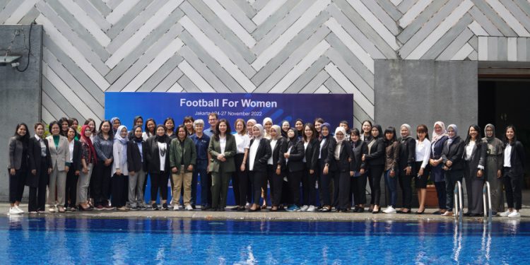 Program UEFA Assist Football for Women Berlangsung di Jakarta. (Foto : ist)