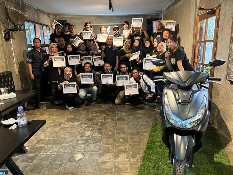 Yamaha DDS Jambi Jelaskan FreeGo 125 Connected Tetap Andalkan Blue Core. (Foto : Rolan - sinarjambi.com)