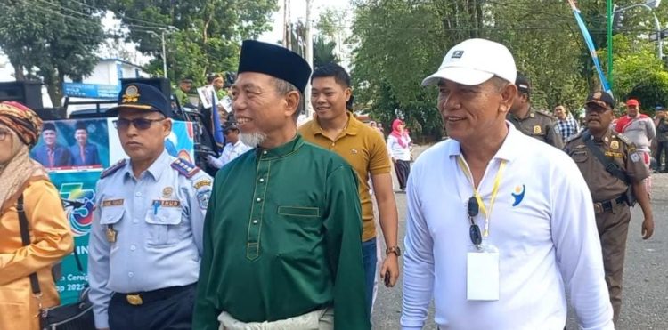 Kontribusi Besar Dikbud Merangin Sukseskan Pawai Budaya Diapresiasi Bupati Mashuri. (Foto : Yazdi - sinarjambi.com)