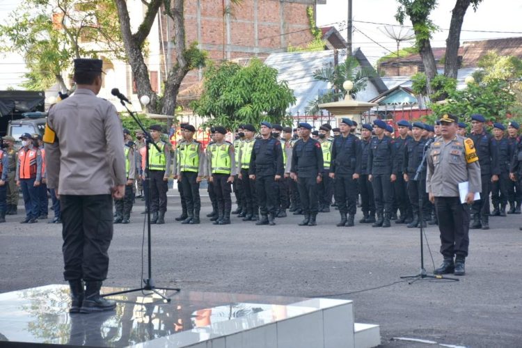 Polda Jambi Gelar Apel Pengamanan Malam Pergantian Tahun. (Foto : ist)