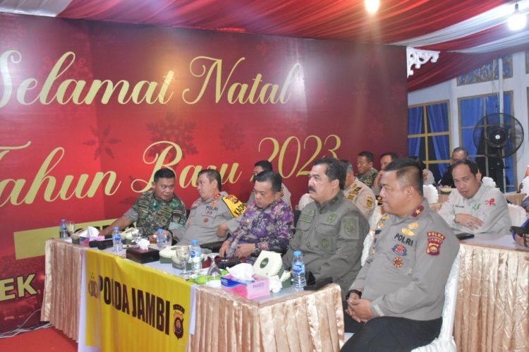 Kapolda Jambi Ikuti Zoom Meeting Ops Lilin 2022 Bersama Kapolri. (Foto : ist)