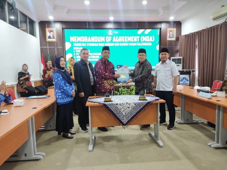 PCNU Palembang Teken MOA dengan FSH UIN Rafa. (Foto : ist)