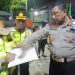 Dhafi saat tinjau Pos Pengamanan di salah satu gereja di kota Jambi. (Foto : Rolan - sinarjambi.com)