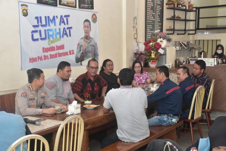 'Jumat Curhat' Polda Jambi Serap Aspirasi Masyarakat. (Foto : ist)