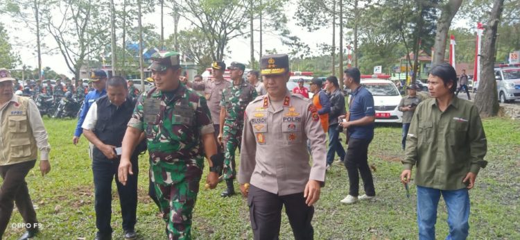 Kapolda Hadiri Apel Kesiapsiagaan Erupsi Gunung Kerinci. (Foto : ist)