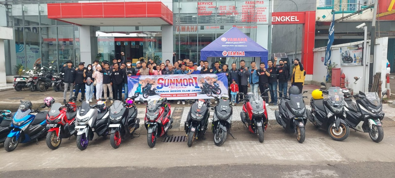 HUT Ke-66 Provinsi Jambi, Yamaha Riders Club Jambi Ramaikan Sunmory Gabungan. (Foto : ist)