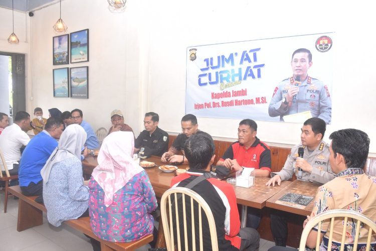 Jumat Curhat Polda Jambi Dengarkan Keluhan Warga Kecamatan Jambi Selatan.