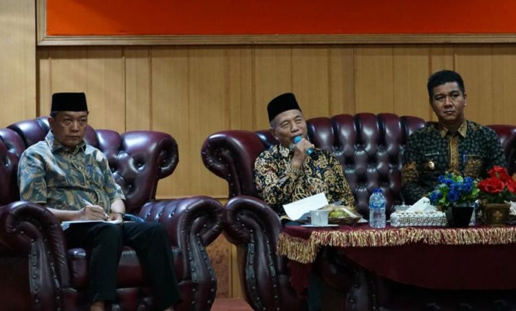 Percepat Kegiatan Pembangunan 2023, Bupati Mashuri Pimpin Rakor. (Foto : ist)