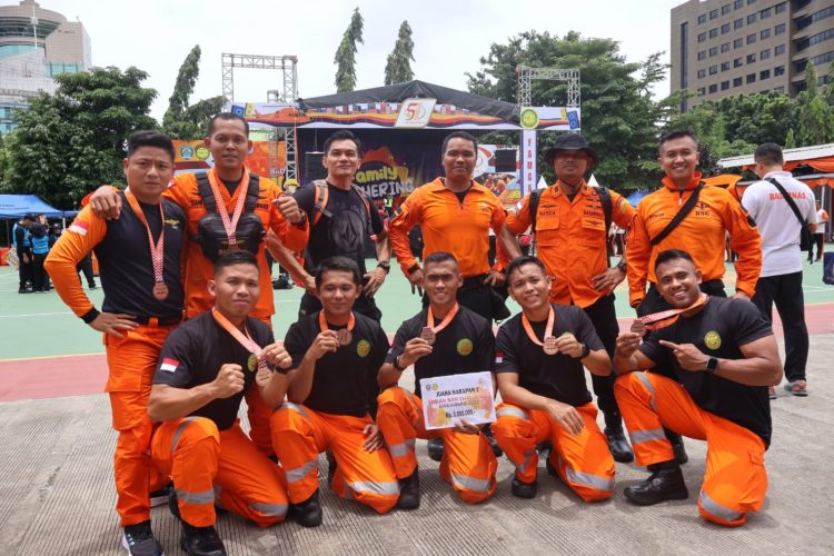 Basarnas  Jambi Juara Harapan 1 Lomba Urban SAR Challenge 2023. (Foto : ist)