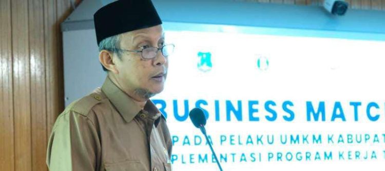 Sekda Buka Bussiness Matching Kepada Pelaku UMKM Tanjab Barat. (Foto : ist)