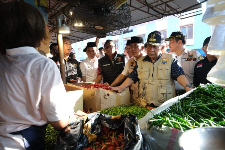 Sani Cek Ketersediaan Pangan Jelang Puasa. (Foto : ist)