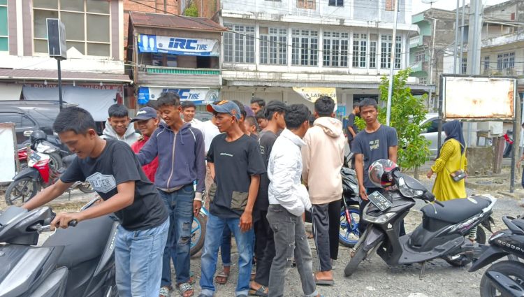 Puluhan Remaja di Kuala Tungkal Diamankan Hendak Buat Konten Perang Sarung. (Foto : ist)