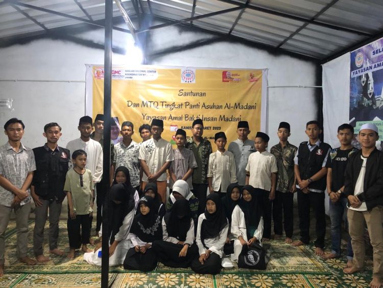 Ganjar Milenial Adakan Lomba MTQ Tingkat Panti Asuhan di Muaro Jambi. (Foto : ist)