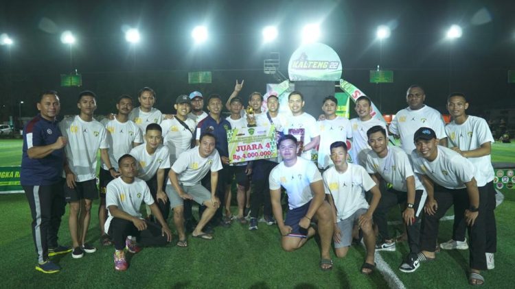 Polda Kalteng Juara 4 Turnamen Mini Soccer Ramadan Cup II 2023. (Foto : ist)