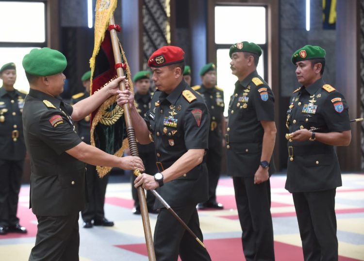 Mutasi 4 Jabatan Strategis di TNI AD. (Foto : ist)