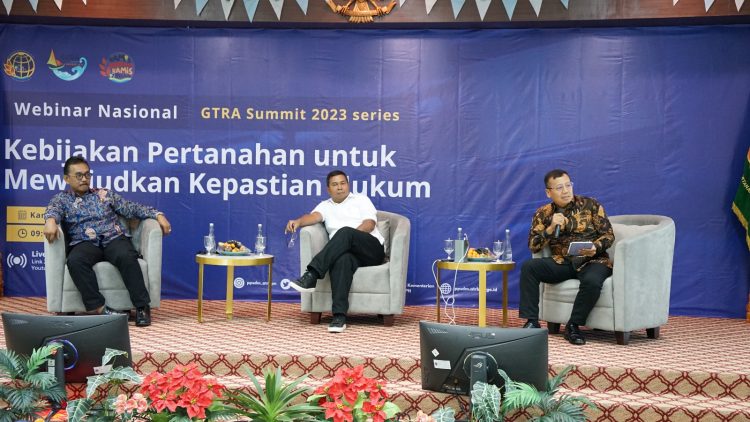 Kementerian ATR/BPN Selenggarakan Webinar #RoadtoKarimun GTRA Summit 2023. (Foto : ist)