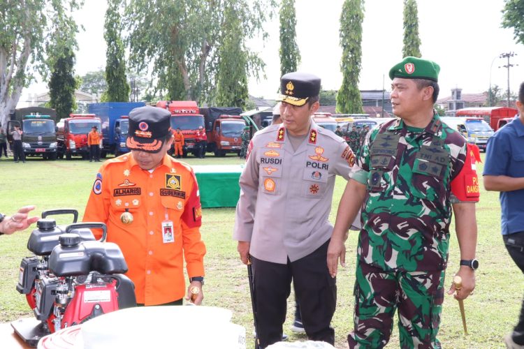 Kapolda Jambi Ikuti Apel Siaga Karhutla. (Foto : ist)
