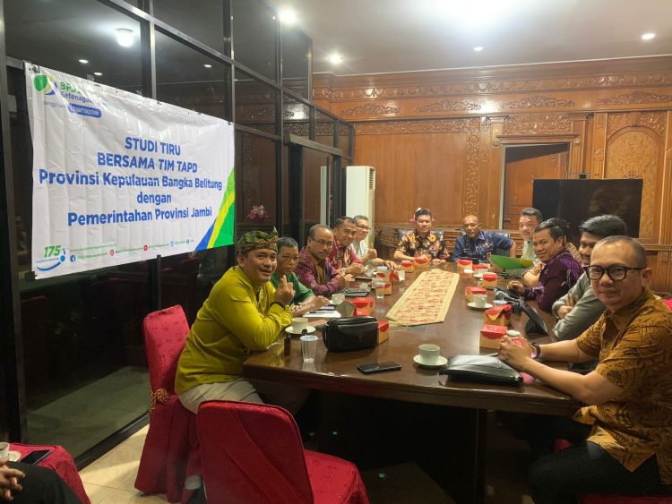 Pemprov Jambi Terima Studi Tiru Pemprov Bangka Belitung Terkait Program BPJS Ketenagakerjaan. (Foto : ist)