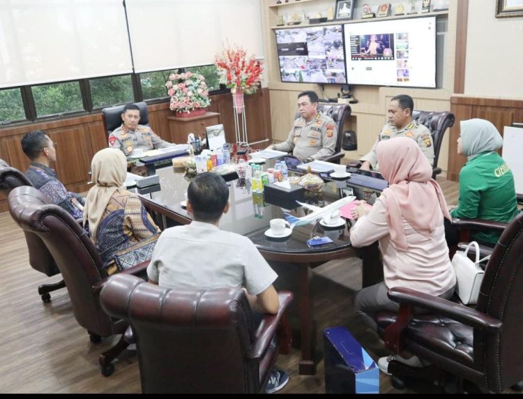 Kapolda Terima Kunjungan Pimpinan Garuda dan Citilink Cabang Jambi. (Foto : ist)