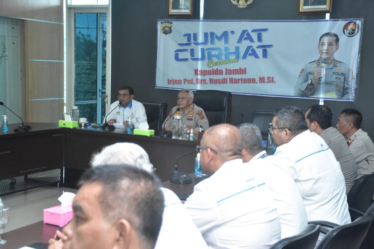 Jumat Curhat Polda Jambi Rutin Dengarkan Keluhan Masyarakat. (Foto : ist)