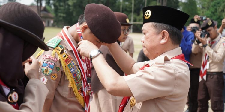 Gubernur Al Haris : Potensi Pramuka Jambi Luar Biasa. (Foto : ist)