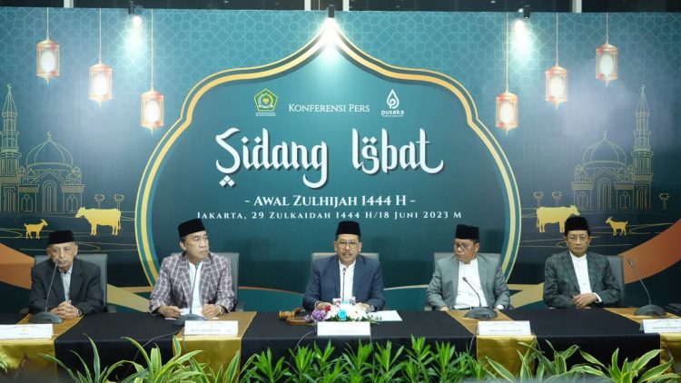 Sidang Isbat penetapan 1 Zulhijah 1444H. (Foto : ist)