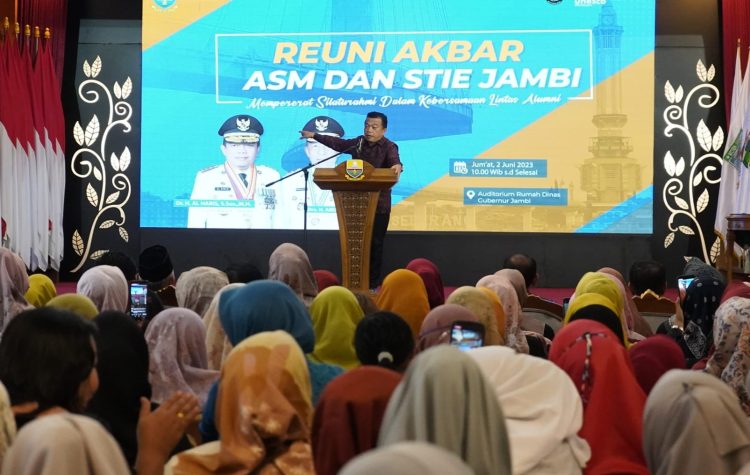Gubernur Al Haris Harapkan ASM-STIE Jambi Dirikan Akademi Pariwisata Provinsi Jambi. (Foto : ist)