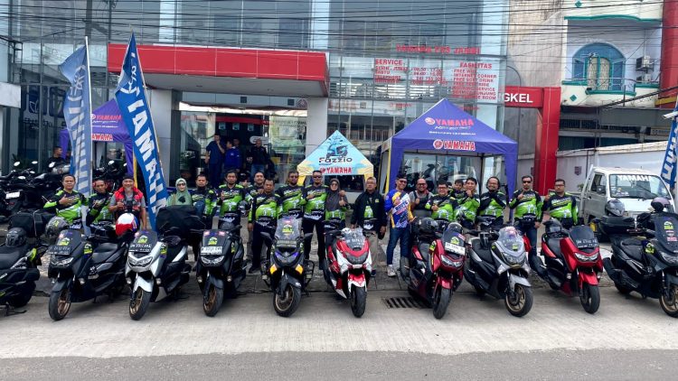 Yamaha Maxi Dipakai 20 Riders Bertolak Ke Tanah Suci. (Foto : ist)