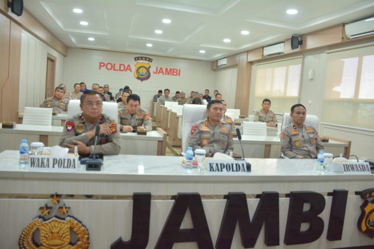 Kapolda Jambi Ikuti Peluncuran CSIRT Polri. (Foto : ist)