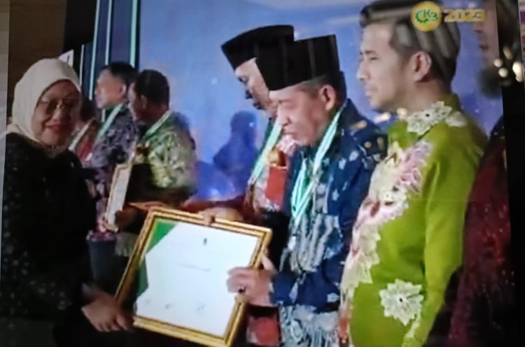 Wagub Sani Terima Penghargaan Pembina K3. (Foto : ist)
