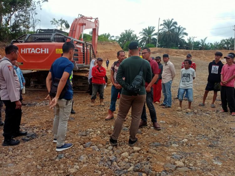 Penghentian Penyiapan Lokasi Sumur WB#18 SKK Migas- KKKS Seleraya Merangin Dua. (Foto : ist)