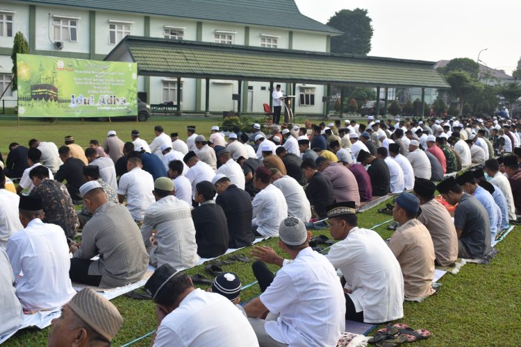 Shalat Idul Adha, Ini Pesan Kasrem 042/Gapu. (Foto : ist)