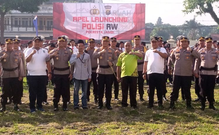 Polresta Jambi Luncurkan Polisi RW. (Foto : ist)