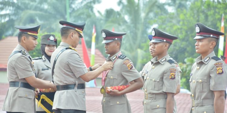 Polda Jambi Gelar Pelantikan 142 Bintara Polri. (Foto : ist)