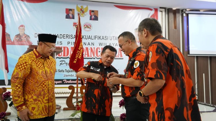 Gubernur Al Haris Optimis Pemuda Pancasila Lahirkan Kader Pemimpin Berjiwa Pancasilais. (Foto : ist)