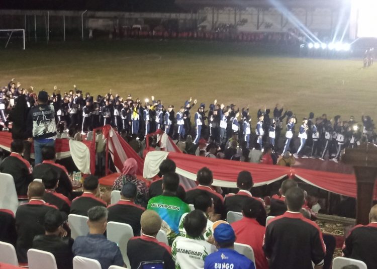Defile atlet Porprov ke-XXIII Jambi tahun 2023. (Foto : Rolan - sinarjambi.com)