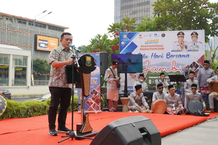 Satu Hari Bersama Jambi Ajang Perkenalkan Unggulan Jambi di Tingkat Nasional. (Foto : ist)